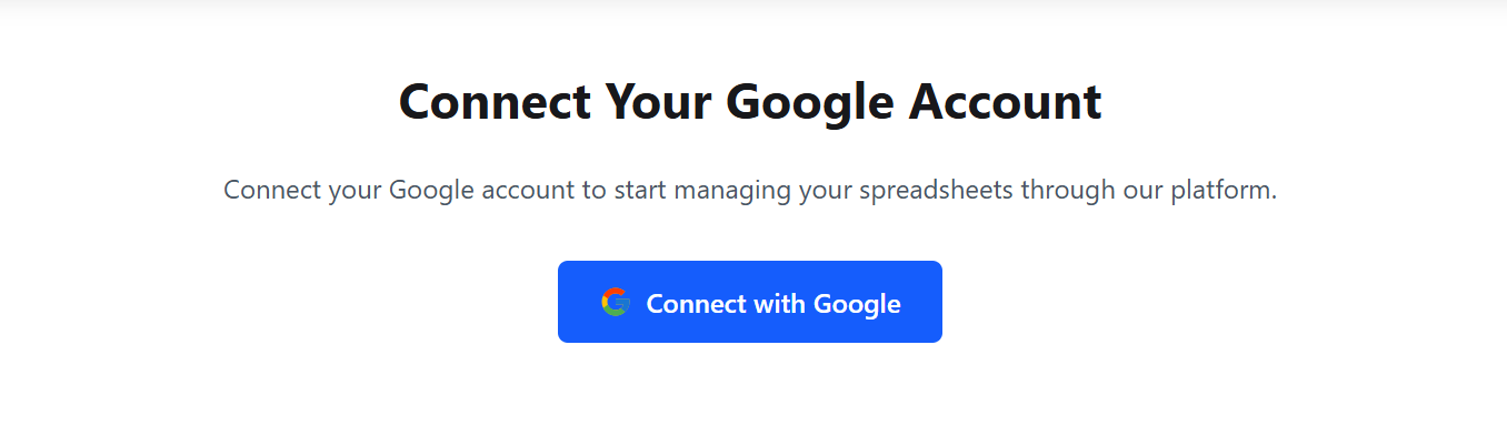 Connect with Google Button